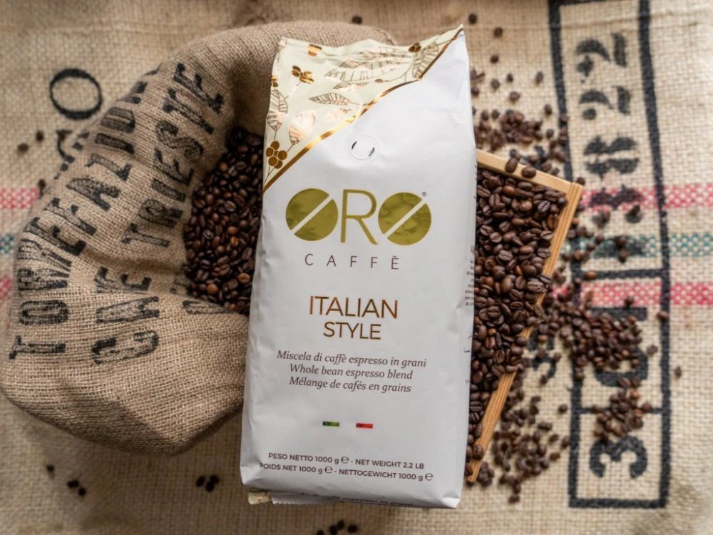 Kavos pupelės Oro Caffe Itališko stiliaus kavos pupelės 1kg