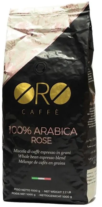 Kavos pupelės Oro Caffe Kavos pupelės 100 % Arabica Rose 1kg