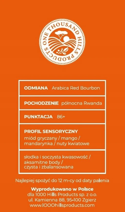 Kavos pupelės Muhabura Kavos pupelės RWANDA MUHABURA HONEY ESPRESSO 1kg