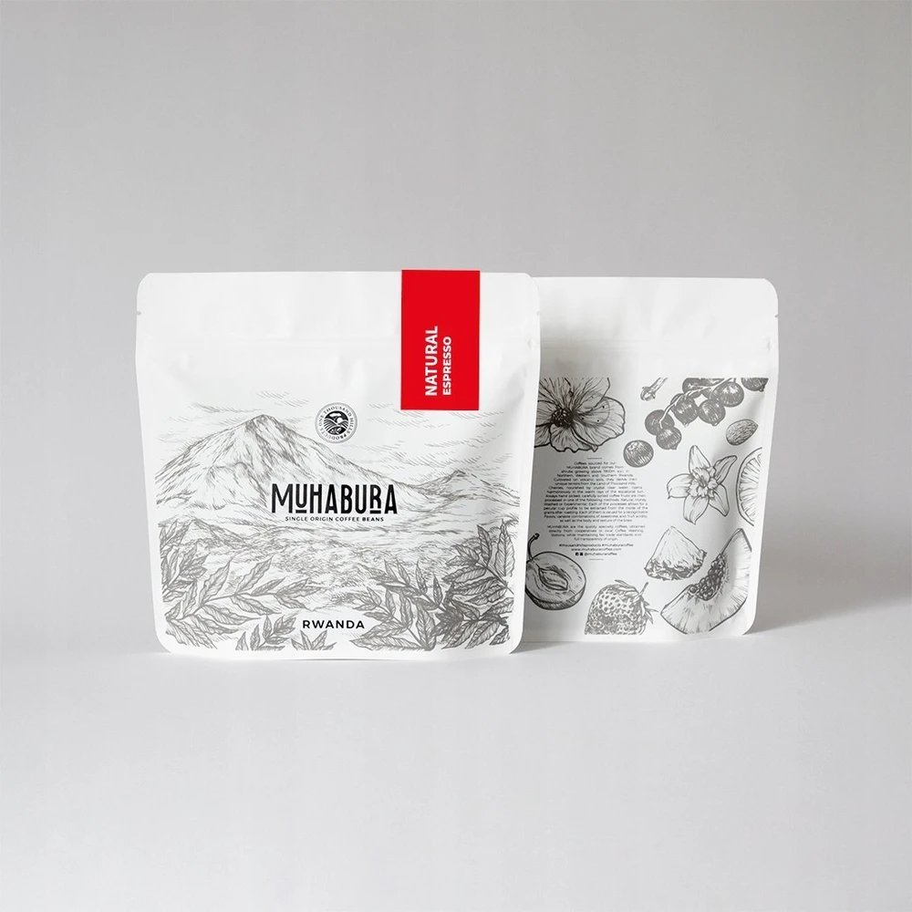 Kavos pupelės Muhabura Kavos pupelės RWANDA MUHABURA NATURAL ESPRESSO 400g