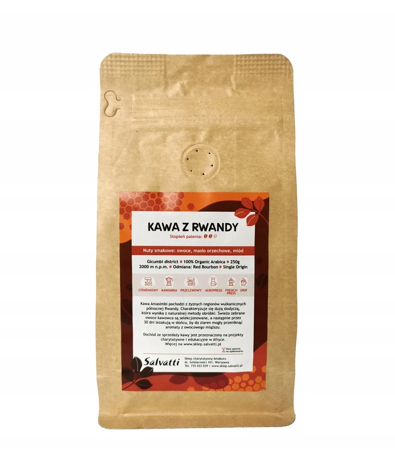 Kavos pupelės Salvatti Amasimbi kavos pupelės 250g