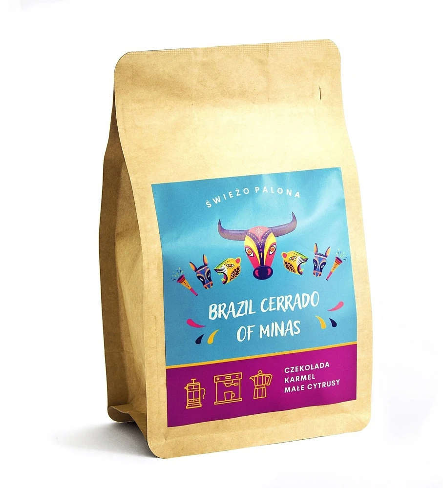 Kavos pupelės Świeżo Palona Kavos pupelės Brazil Cerrado Espresso 250g