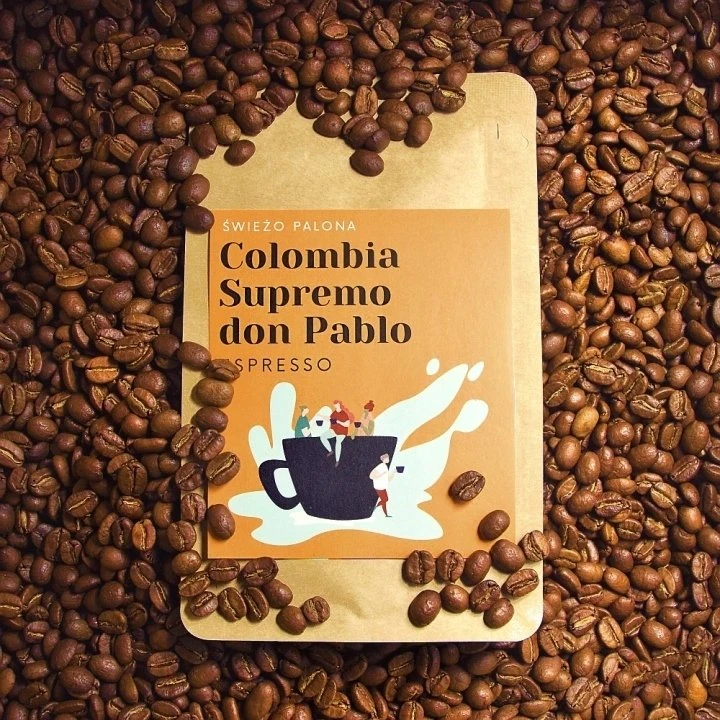 Kavos pupelės Świeżo Palona Kavos pupelės Colombia Supremo Don Pablo Quindio Washed 1kg