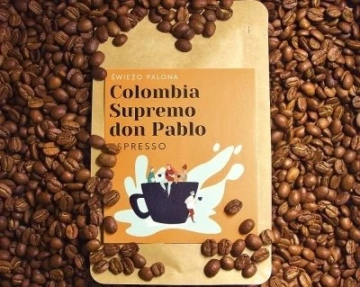 Kavos pupelės Świeżo Palona Kavos pupelės Colombia Supremo Don Pablo Quindio Washed 1kg