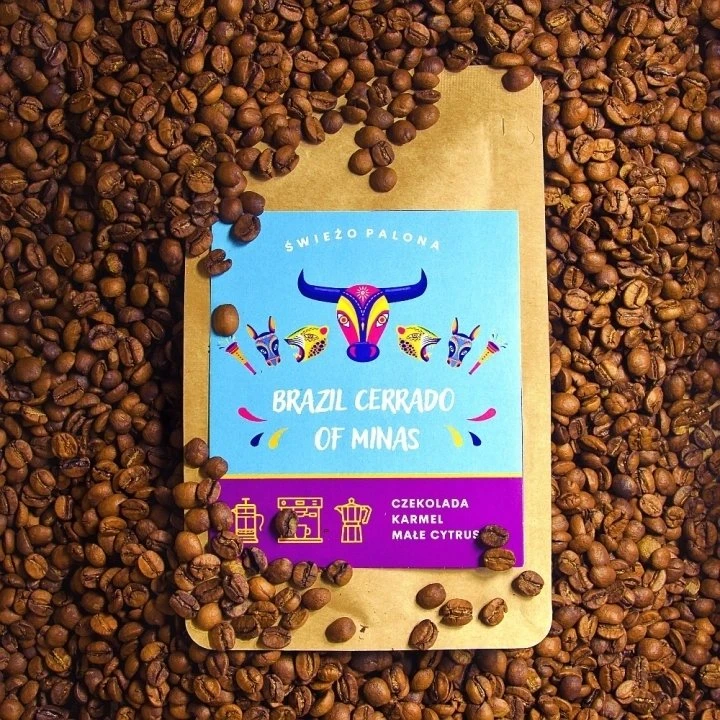 Kavos pupelės Świeżo Palona Kavos pupelės Brazil Cerrado Espresso 250g