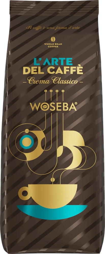 Kavos pupelės Woseba „Coffee Art of Coffee“, klasikinės grietinėlės, pupelės, 500g