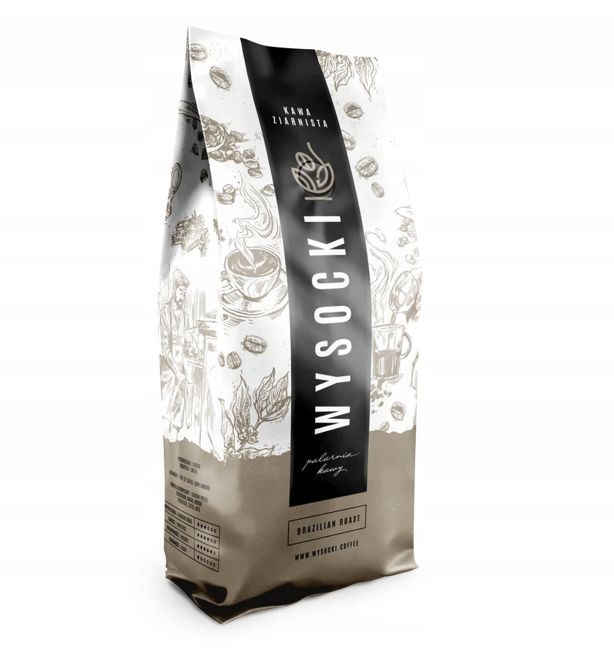 Kavos pupelės Wysocki Coffee Braziliškos skrudinimo kavos pupelės 1kg