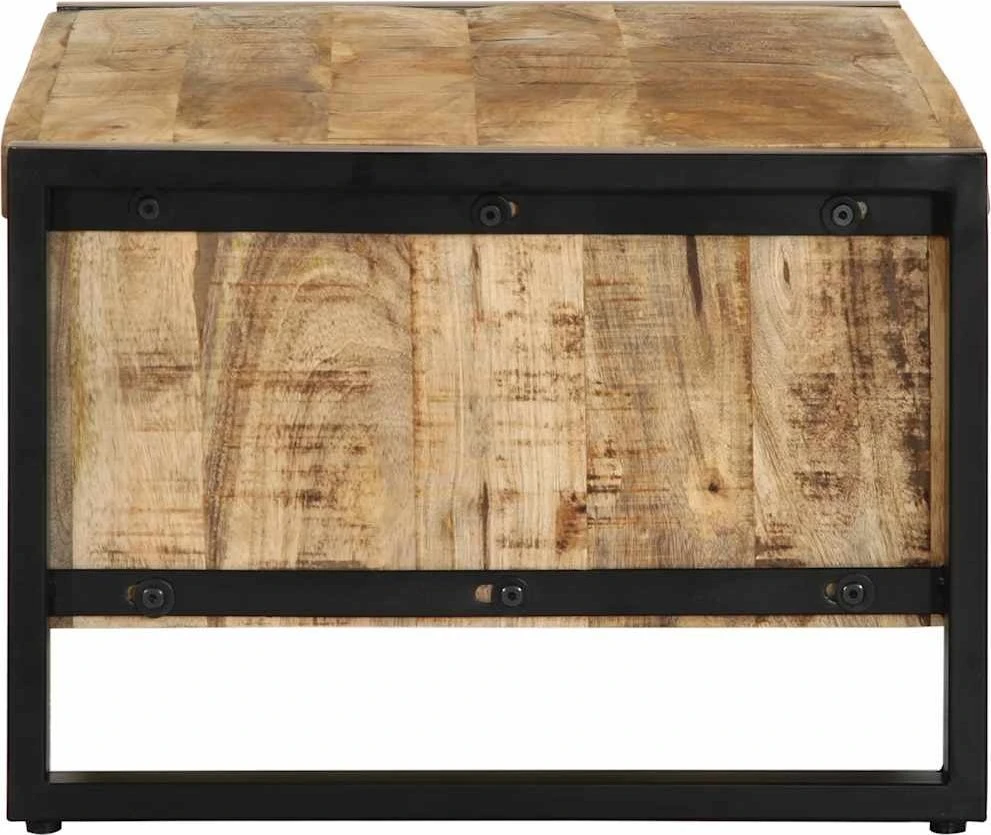 Kavos staliukas 90x50x36 cm Masyvus Rough Wood Mango