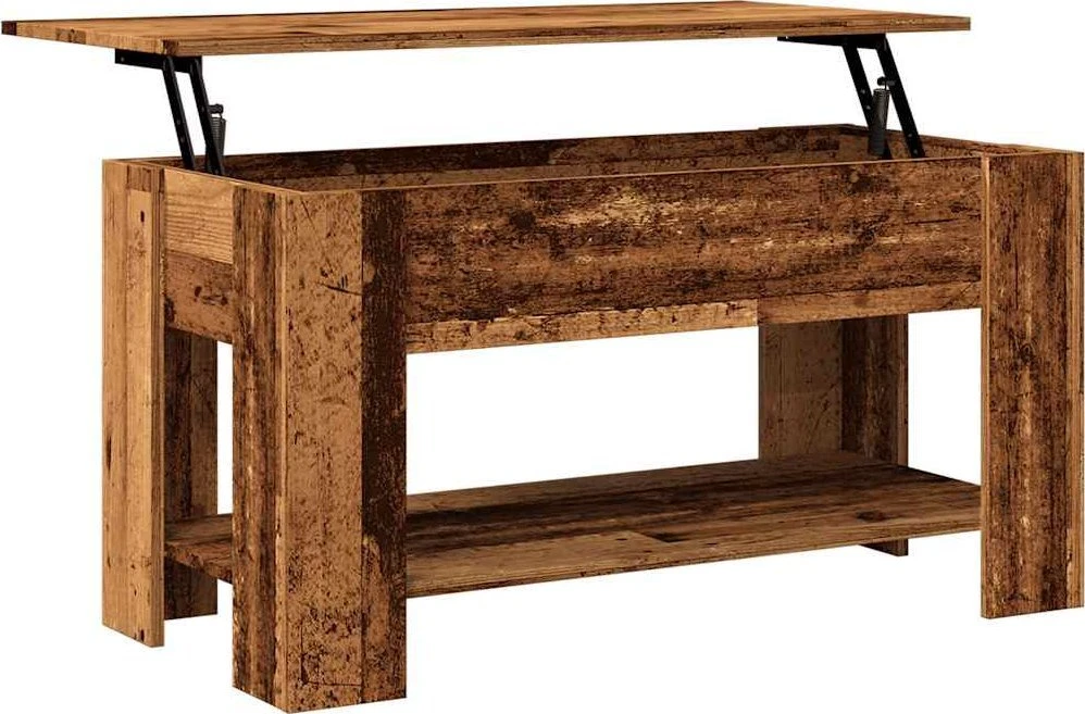 kavos staliukas Old Wood 101x49x52 cm Engineered Wood