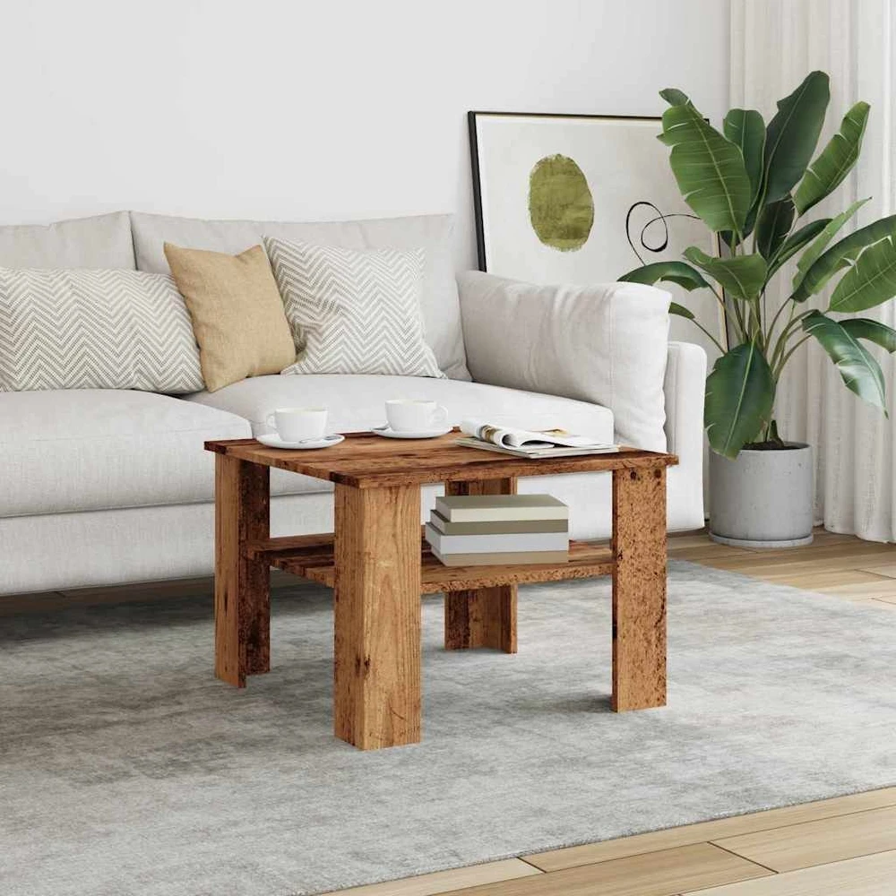 kavos staliukas Old Wood 60x60x42 cm Engineered Wood