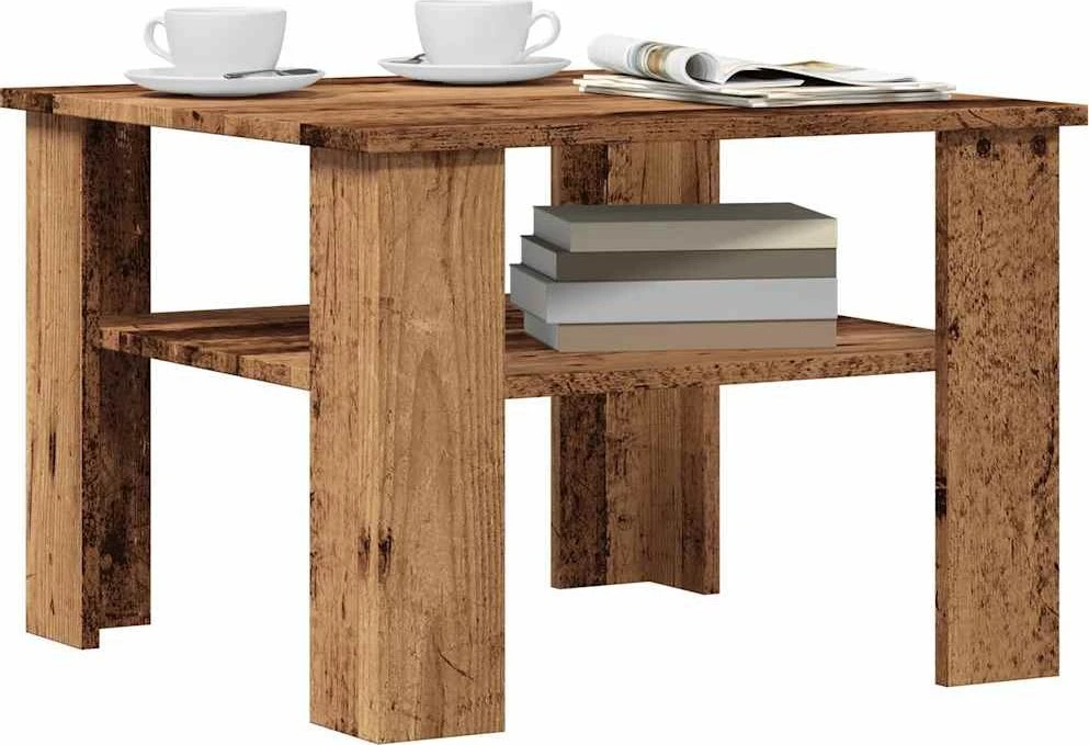 kavos staliukas Old Wood 60x60x42 cm Engineered Wood