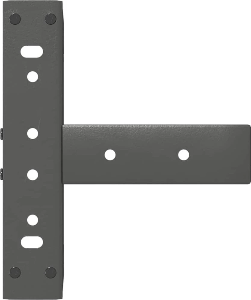 Kavos staliuko kojelės, 2 vnt., antracito spalvos, 28x25x(42-43) cm, plienas