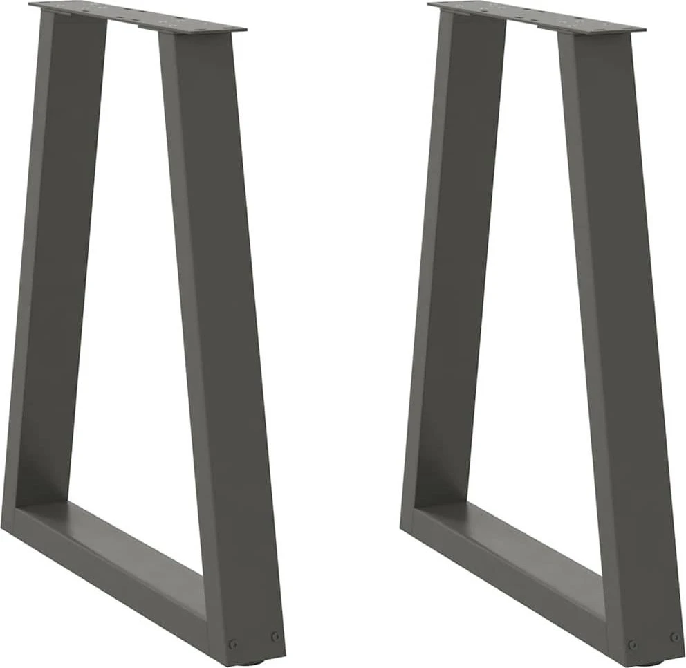 Kavos staliuko kojelės, V formos, 2 vnt., 60x(72-73)cm, plienas
