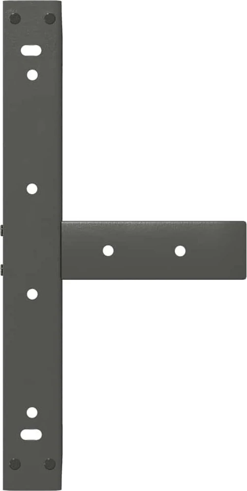 Kavos staliuko kojelės, T formos, 2 vnt., antracito spalvos, 50x25x(30-31) cm, plienas