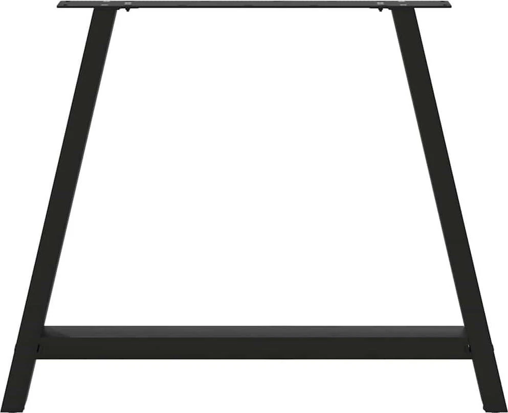 Kavos staliuko kojelės, A formos, 2 vnt., juoda, 90x(72-73)cm