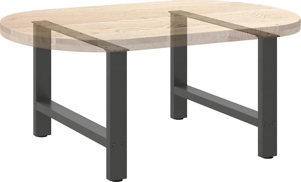 Kavos staliuko kojelės, antracito, 2 vnt., 70x(42-43)cm
