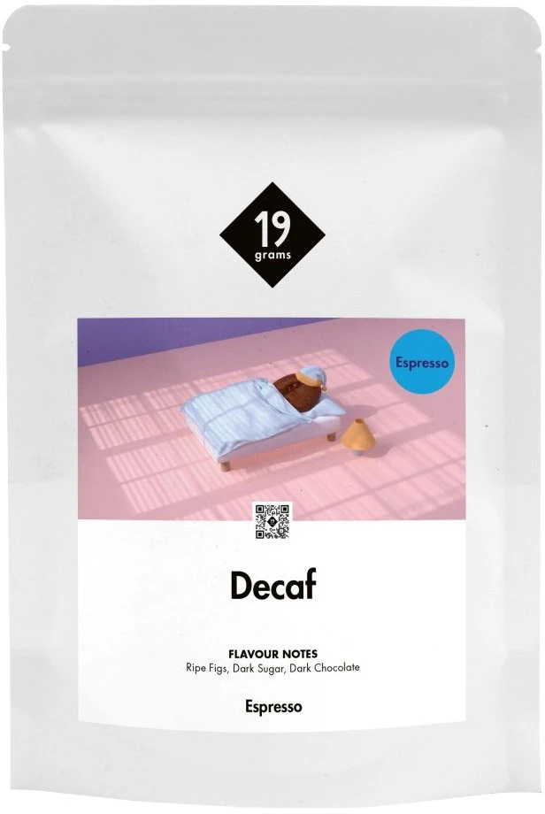 19Grams 19 gramų – Kolumbijos be kofeino plovinta espreso kava, 250 g