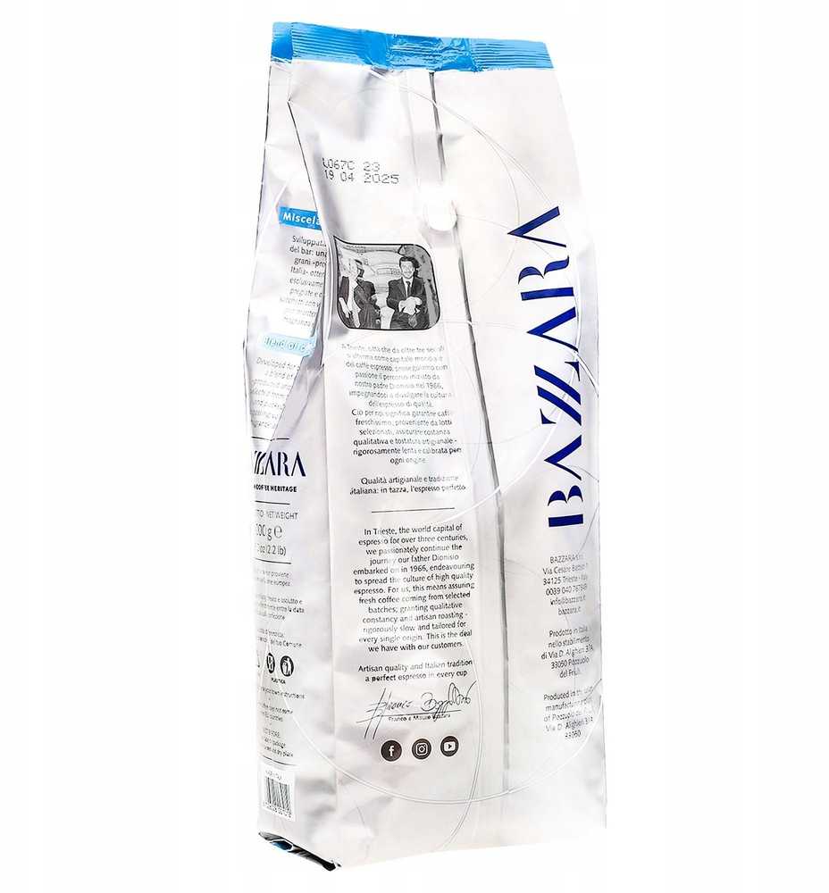 Kavos pupelės Bazzara Kavos pupelės PIACEREPURO 1000 g