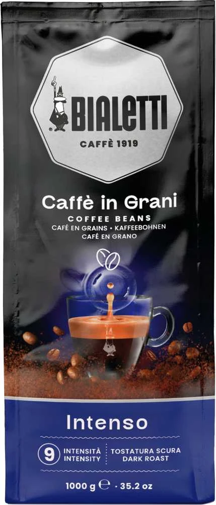 Kava - Bialetti Intenso 1kg Tamsaus Skrudinimo Espresso Mišinys