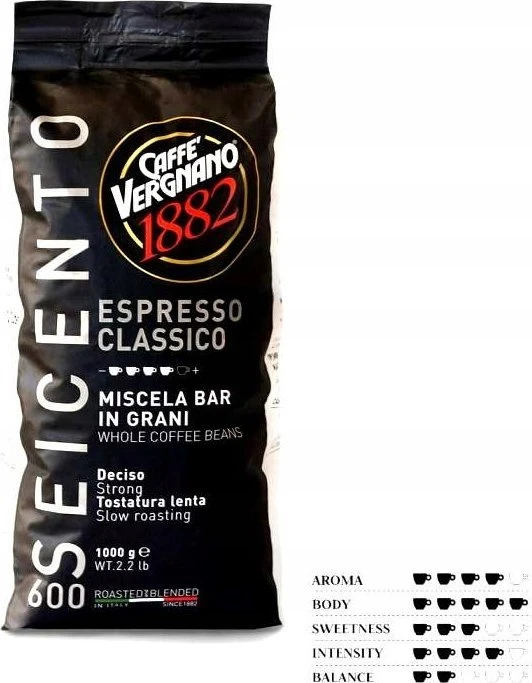 Kawa ziarnista Caffe Vergnano 600 Seicento Espresso Classico 1kg