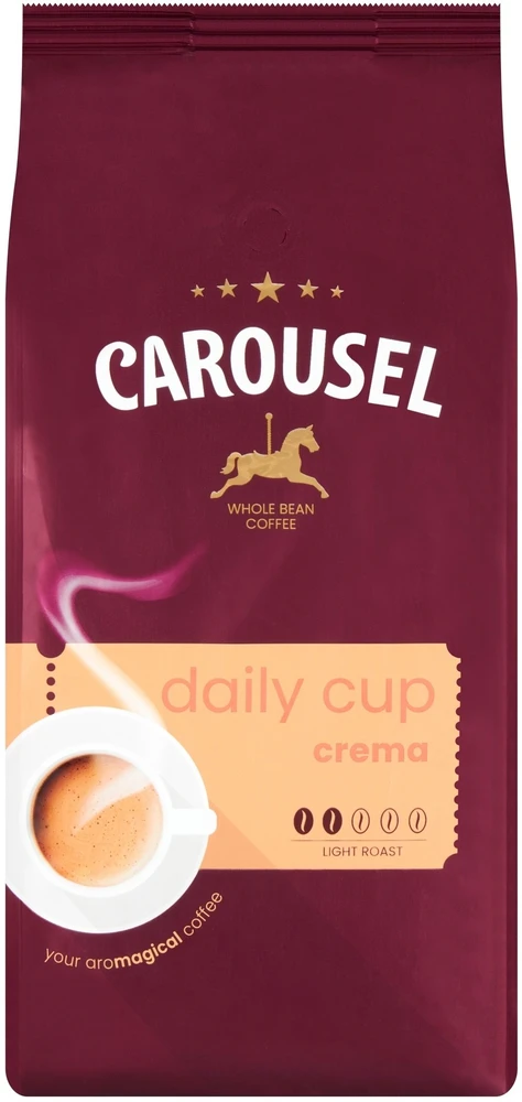 Šviežiai skrudinta kava Carousel Daily Cup Crema 1kg