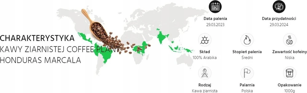 Coffee Plant KAVOS DALYLA - Honduras La Paz Marcala skalbtas espresso 1kg