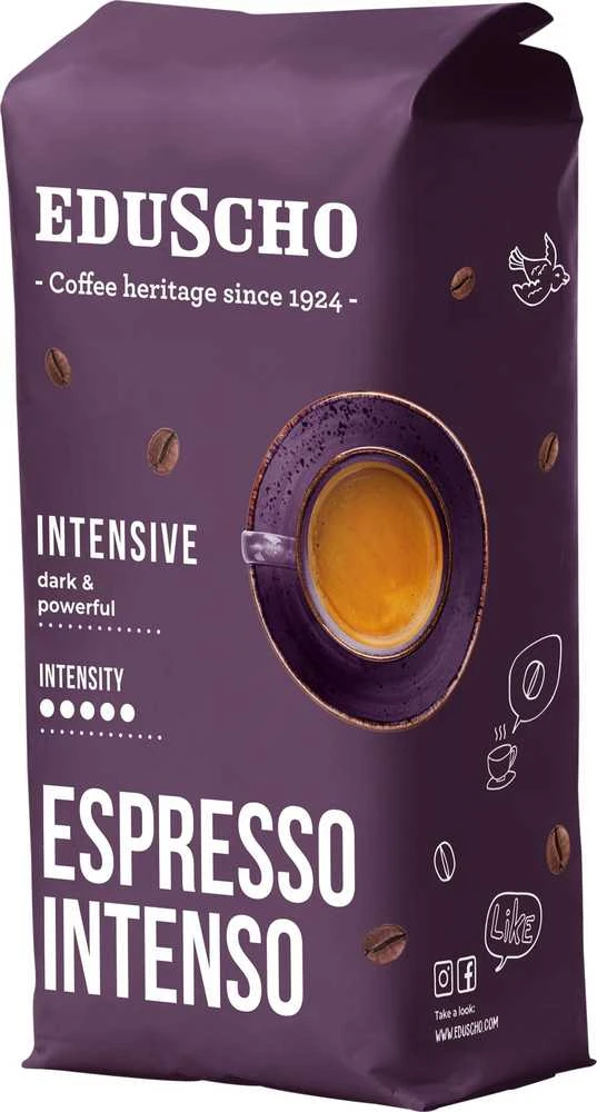 TCHIBO EDUSCHO ESPRESSO INTENSO kavos pupelės 1000G