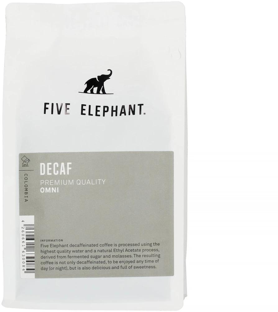 „Five Elephant“ – Kolumbijos „Omniroast“ be kofeino kava, 250 g