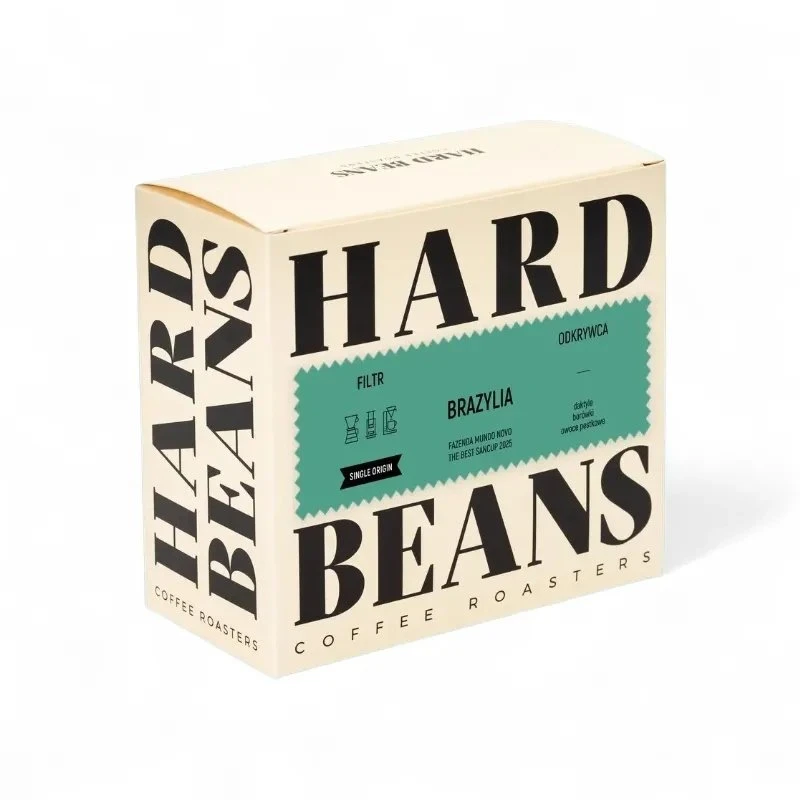 Hard Beans Coffee Hard Beans Kietos pupelės – Brazilija Fazenda Mundo Novo The Best Sancup 2025 Natural Filter 250 g
