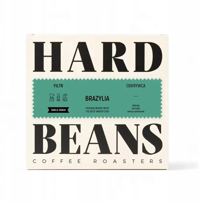 Hard Beans Coffee Hard Beans Kietos pupelės – Brazilija Fazenda Mundo Novo The Best Sancup 2025 Natural Filter 250 g