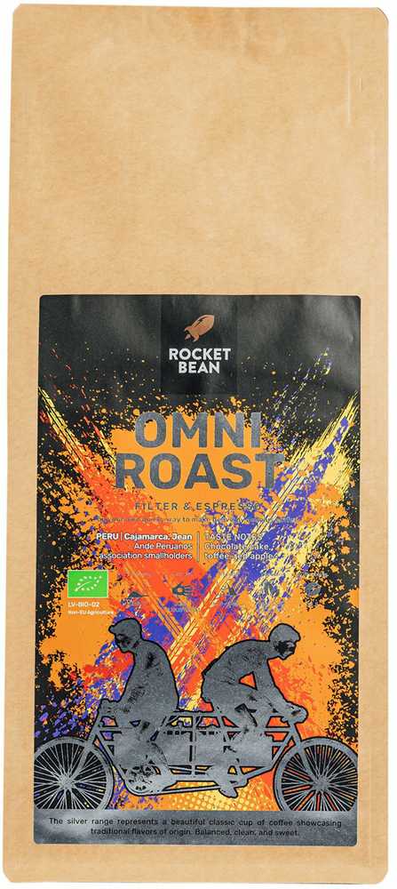Hard Beans Coffee Rocket Bean Rukolos pupelės - Peru ekologiškos, nuplautos, visur skrudintos, 1kg