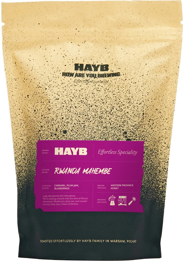 Kavos pupelės HAYB Rwanda Mahembe Espresso 250 g