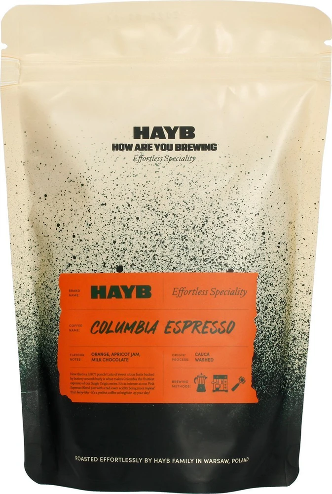 HAYB - Kolumbijos espreso kava, nuplauta 1kg