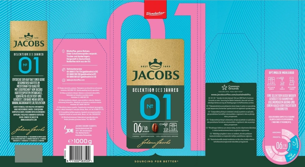 Kavos pupelės JACOBS Selektion des jahres, 1kg