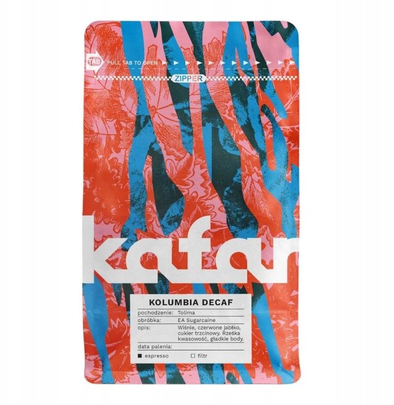 Kafar 576 ce - Kolumbijos „Tolima“ be kofeino plovinta espreso kava, 250 g