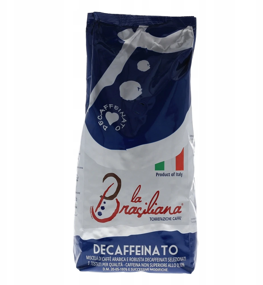 Kavos pupelės La Brasiliana Kavos pupelės La Brasiliana Decaffeinato 1kg