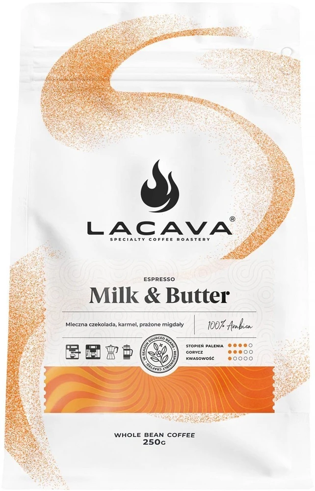 Kavos pupelės LaCava Milk & Butter 250 g