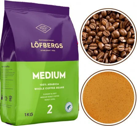 Kavos pupelės Lofbergs Medium Roast, 1kg