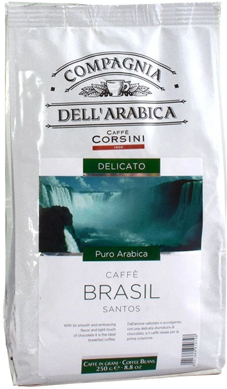 LoveCoffee Kava pupelėmis Kompania Arabiki Brazilija Santos 250 g