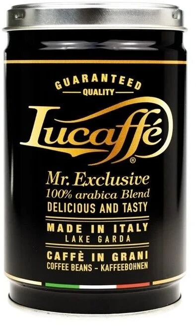 Lucaffe - Mister Exclusive - kavos pupelių skardinė