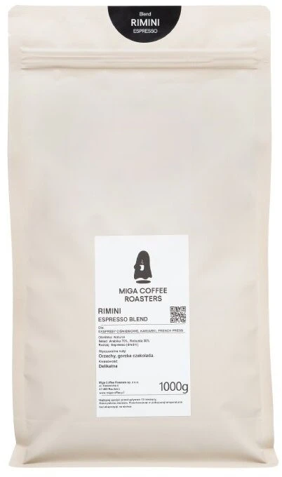 Kavos pupelės Miga Coffee Rimini Espresso 1kg