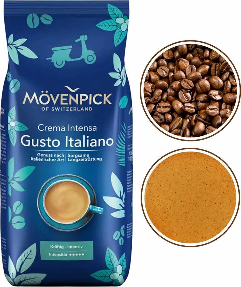 Kavos pupelės Movenpick Gusto Italiano kremas 1kg