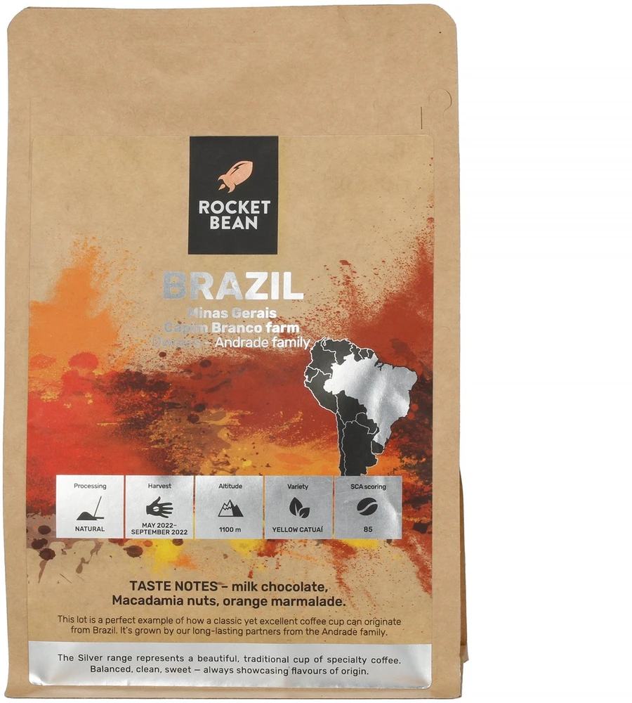 Rocket Bean Rukola - Brazilija, Minas Gerais, natūralus filtras, 200 g