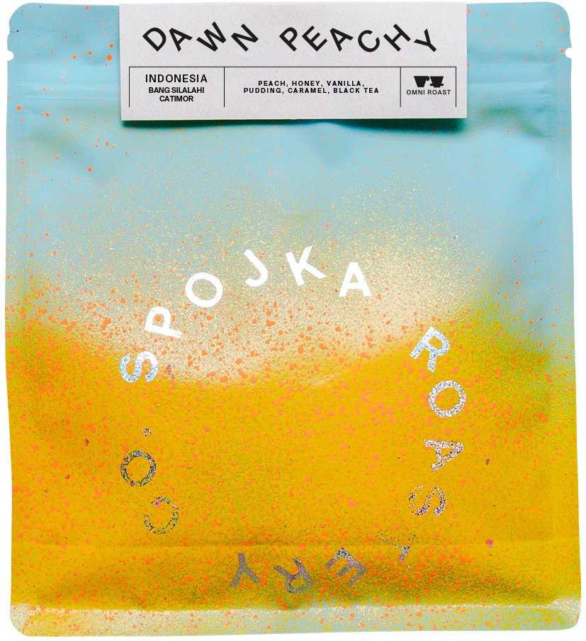 Spojka - Indonezija Dawn Peachy anaerobiniu būdu nuplautais vaisiais ir fermentais Omniroast 200 g