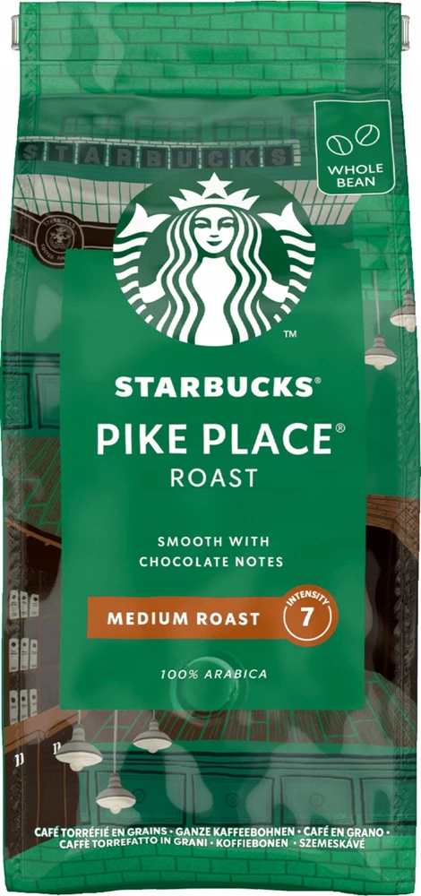 Nezatříděno Strabucks Kavos pupelės STARBUCKS Pike Place Roast, 200 g
