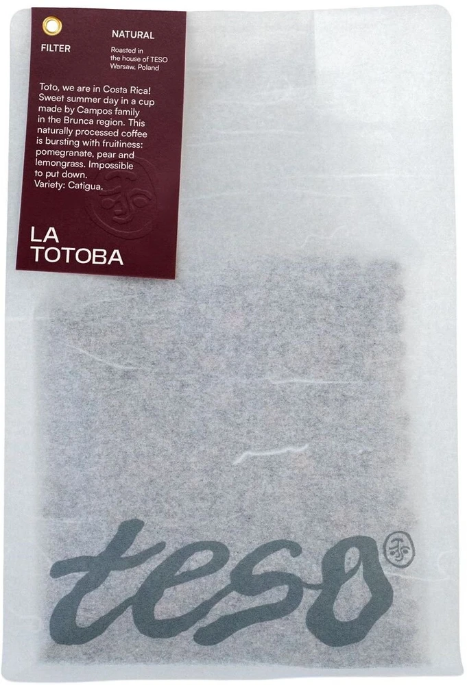 Kawa ziarnista Teso Kostaryka La Totoba Natural 250 g