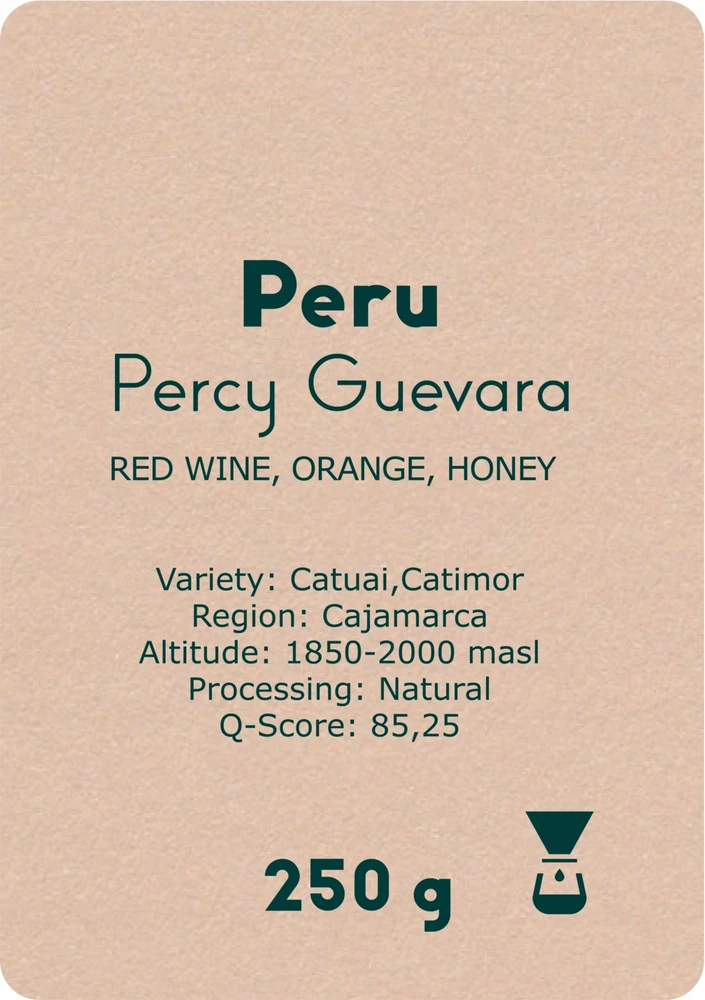 YOCO - Peru Percy Guevara Natural Filter 250 g