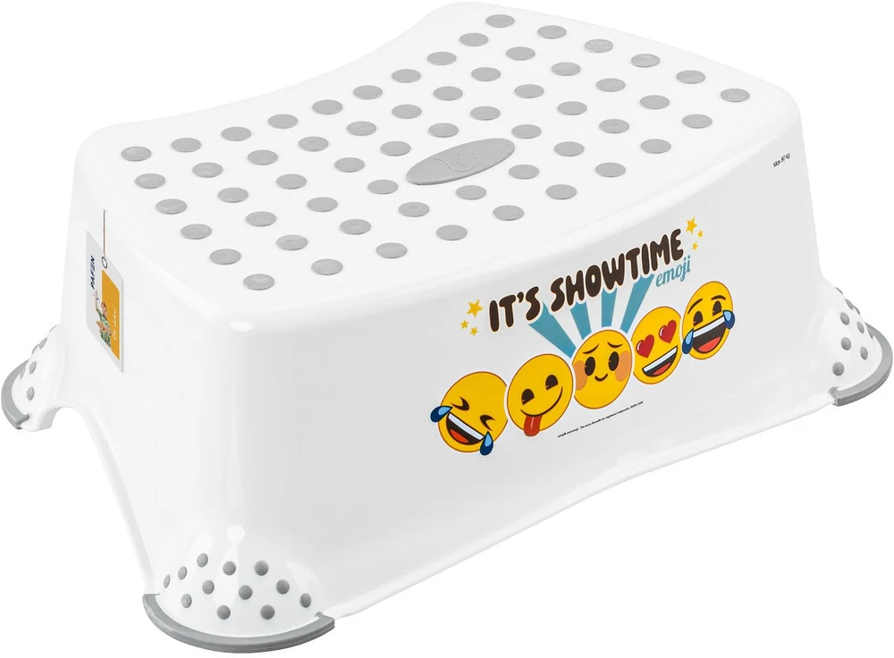 Keeeper laiptelio formos taburetė Tomek "Emoji Showtime" 40.5x28.5x14cm baltas