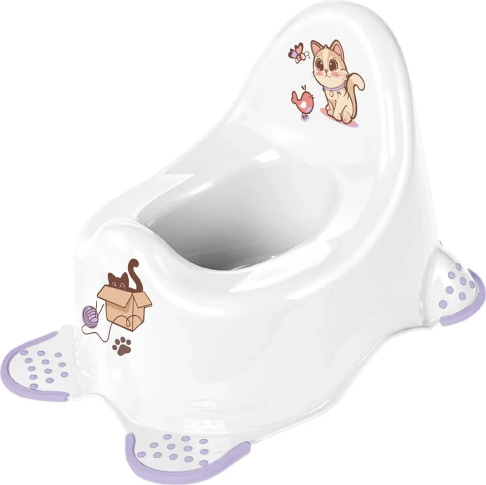 Keeeper Pot Adam “Cats” 38x27x23.5cm baltas