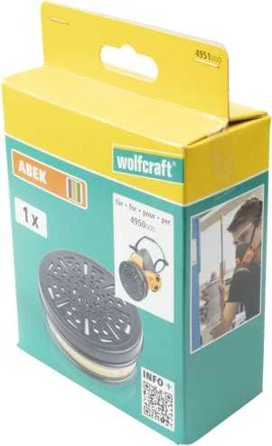Wolfcraft ABEK filtras 4951000 pakuotė